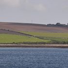 Letzter Blick auf auf die ruralen Orkneys