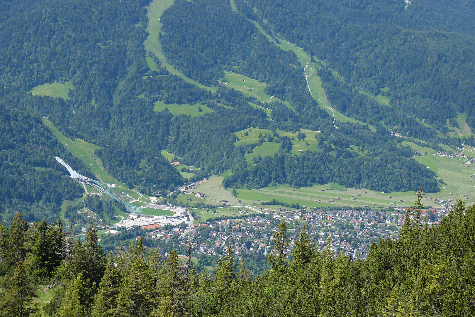 Letzter Blick auf Garmisch-Partenkirchen