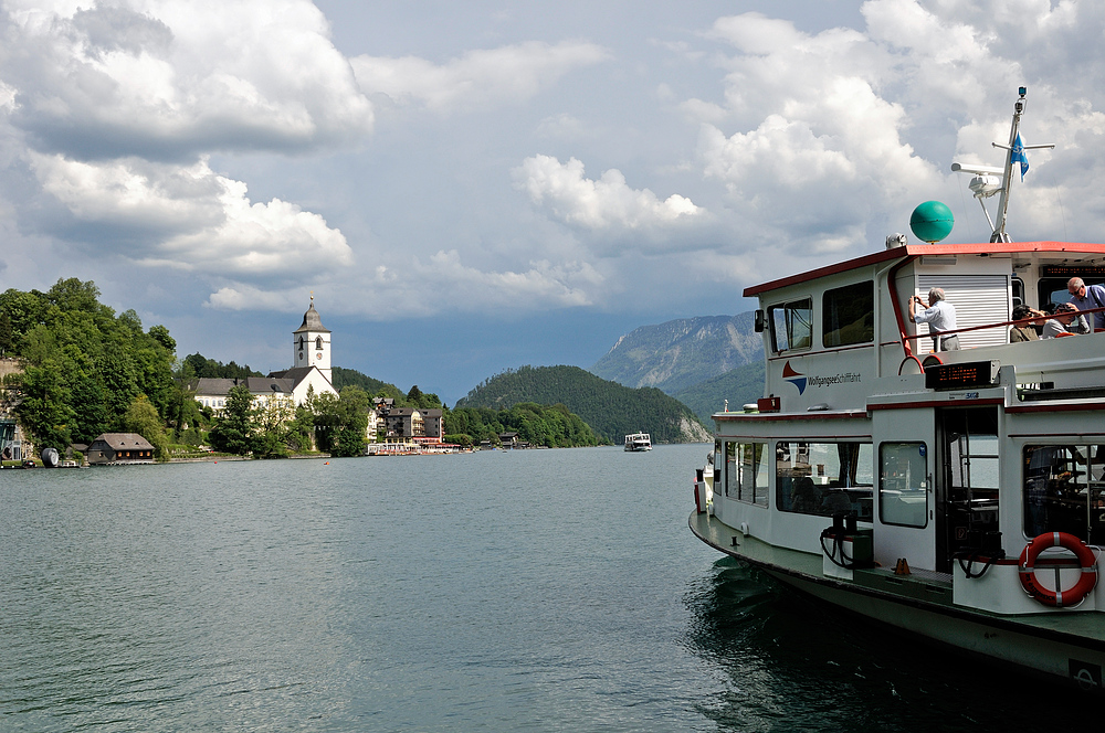 Letzter Blick nach St. Wolfgang am St. Wolfgangsee