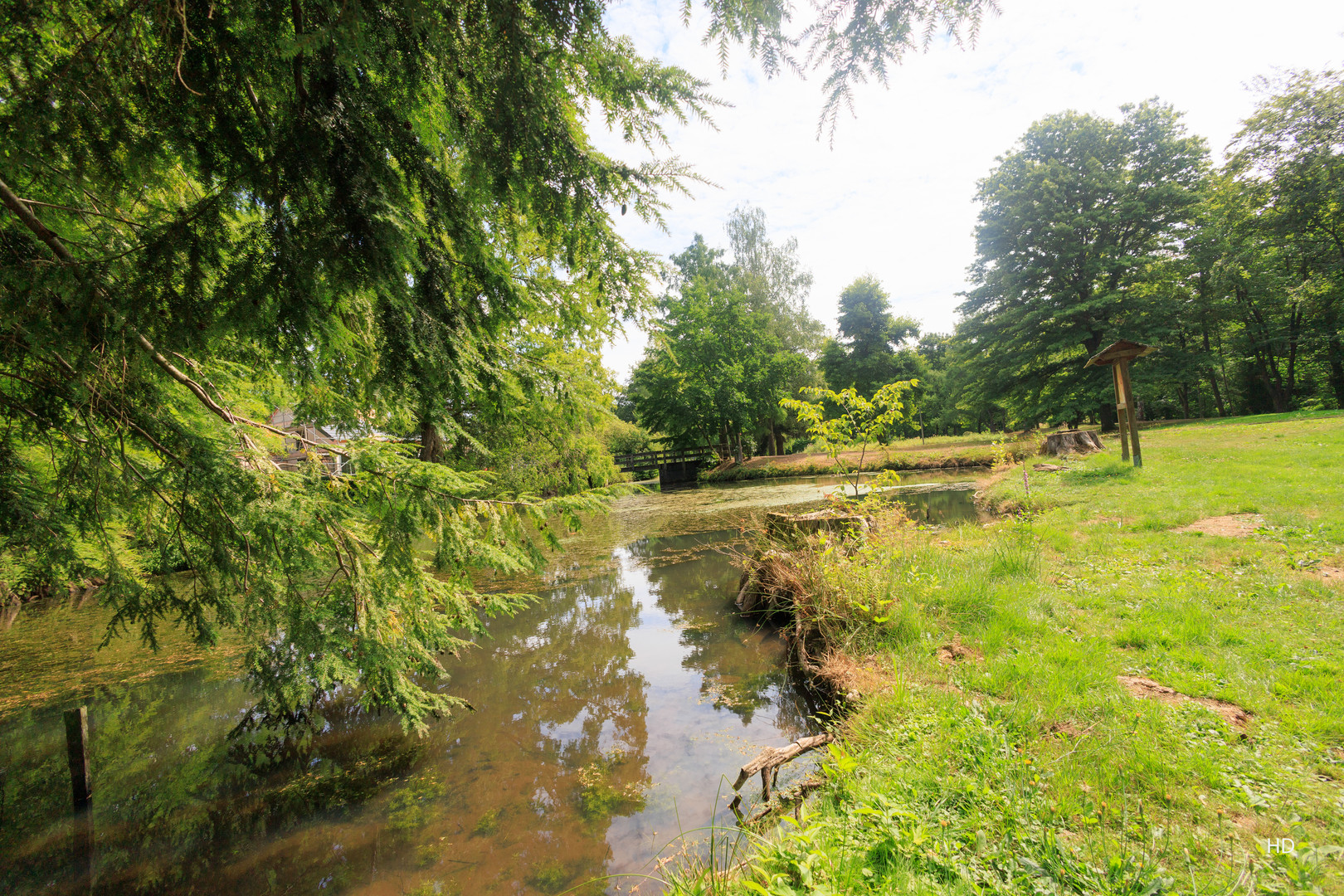 Letzter Blick über den Park