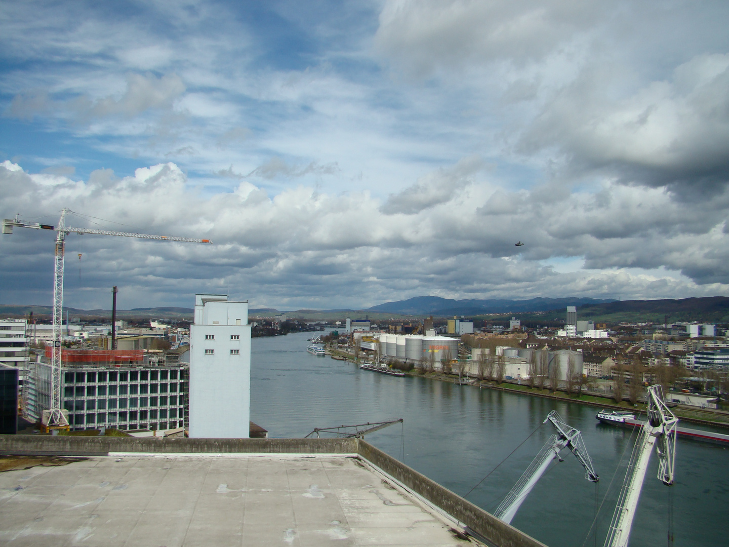 Letzter Blick von diesem Punkt aus in Richtung Kleinhüningen