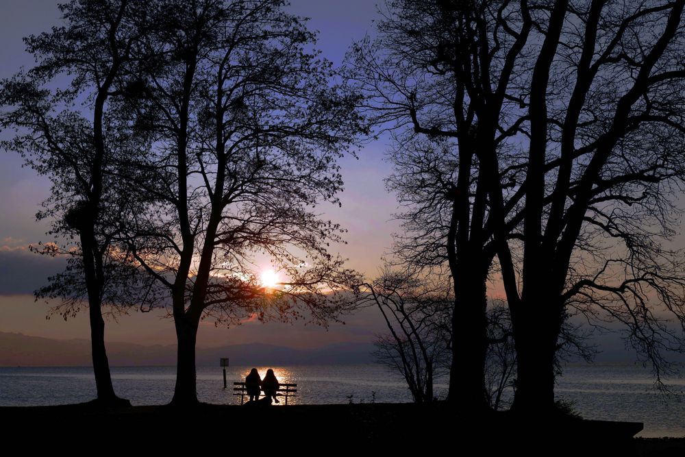 Letzter Blick zum Sonnenuntergang