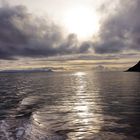 Letzter Blick zurück bevor wir in den Hafen von Senja einfahren