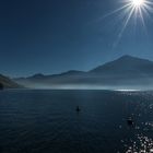 Letzter Nebel am Zugersee