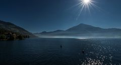 Letzter Nebel am Zugersee