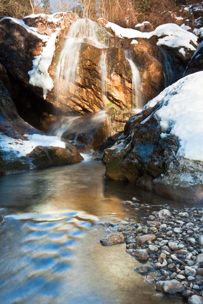 Letzter Schnee in der Bärenschützklamm