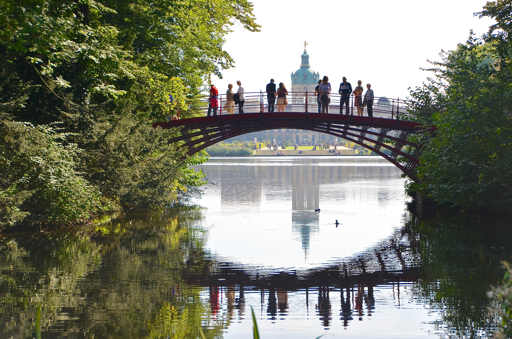 Letzter sommerlicher Blick auf Schloss Charlottenburg