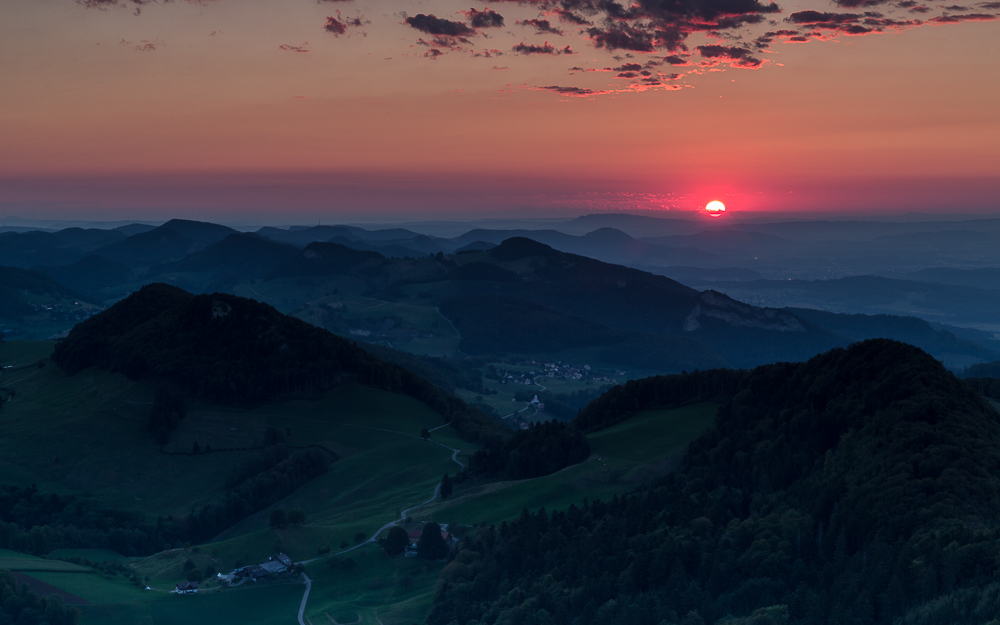 Letzter Sonnenaufgang im August