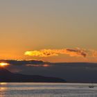 Letzter Sonnenschein auf die Insel Elba