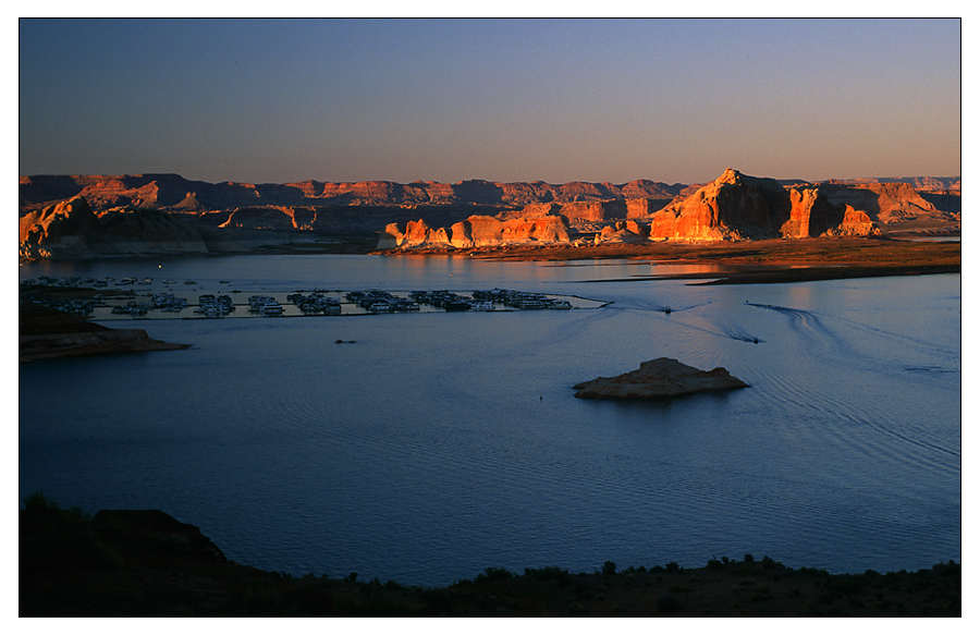 letzter Sonnenstrahl über dem Lake Powell