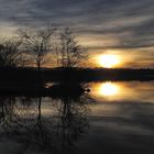 Letzter Sonnenuntergang 2012 am Starnberger See