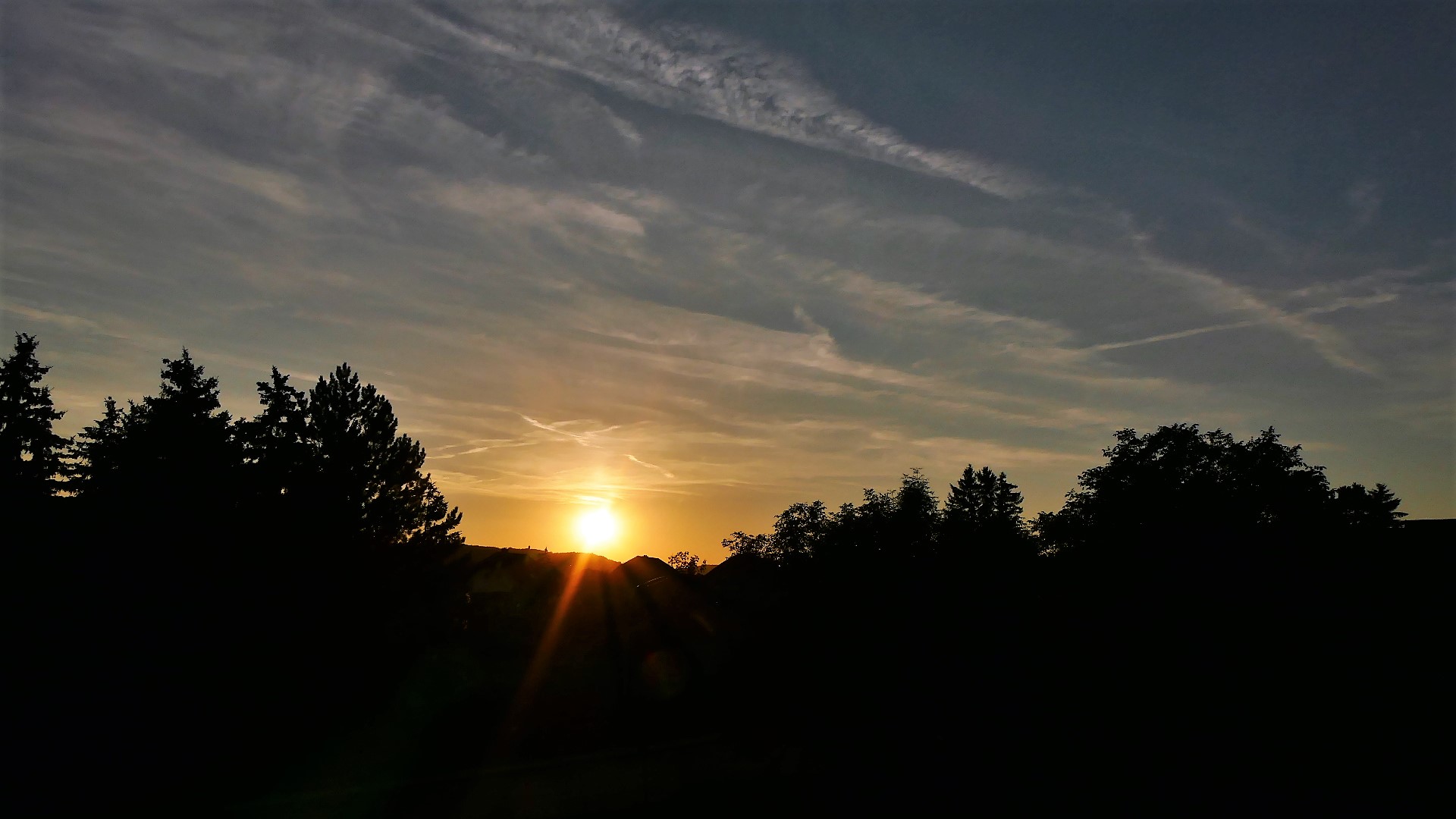 Letzter Sonnenuntergang bei Schönwetter