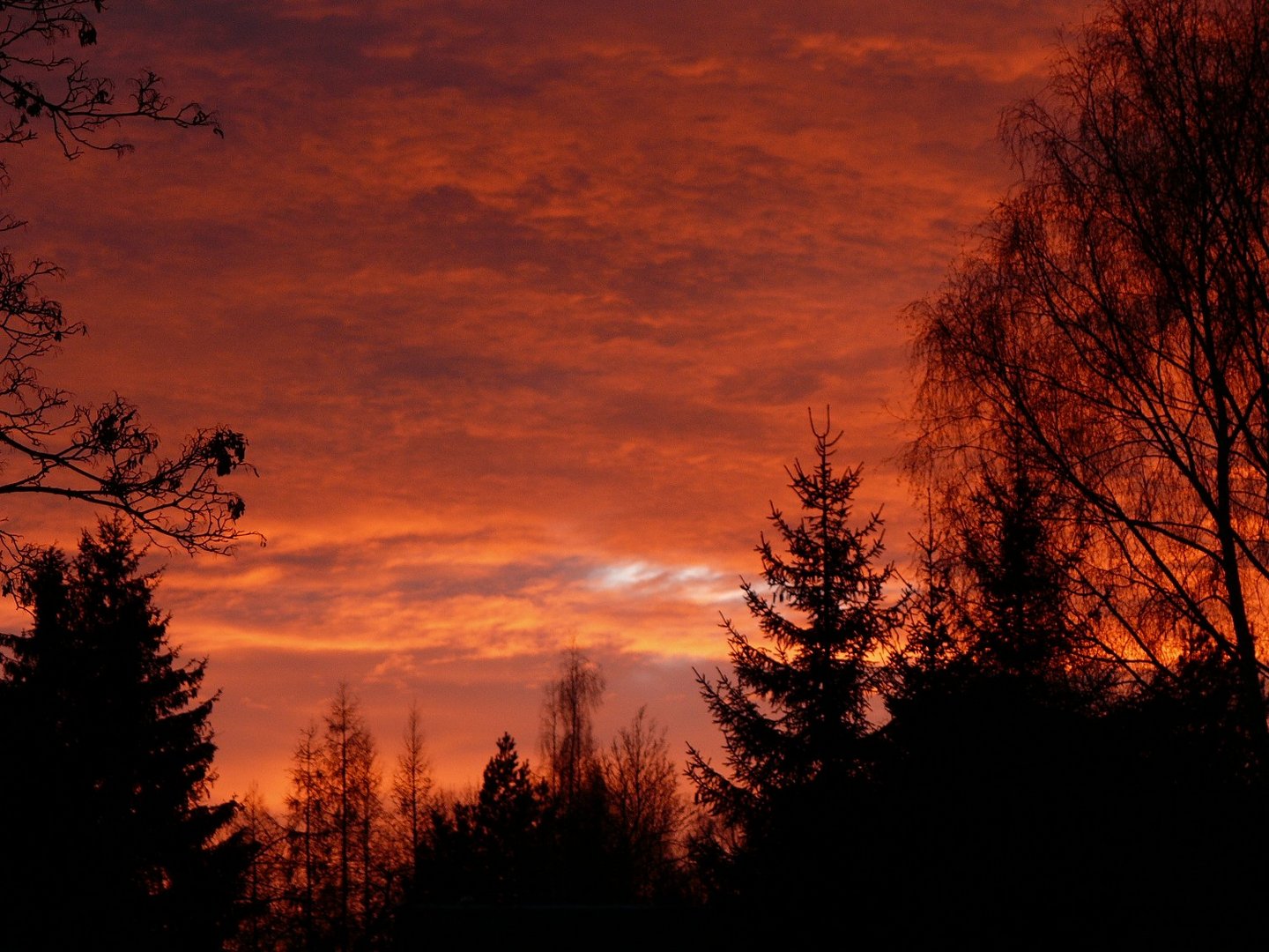 letzter Sonnenuntergang im Februar 2010