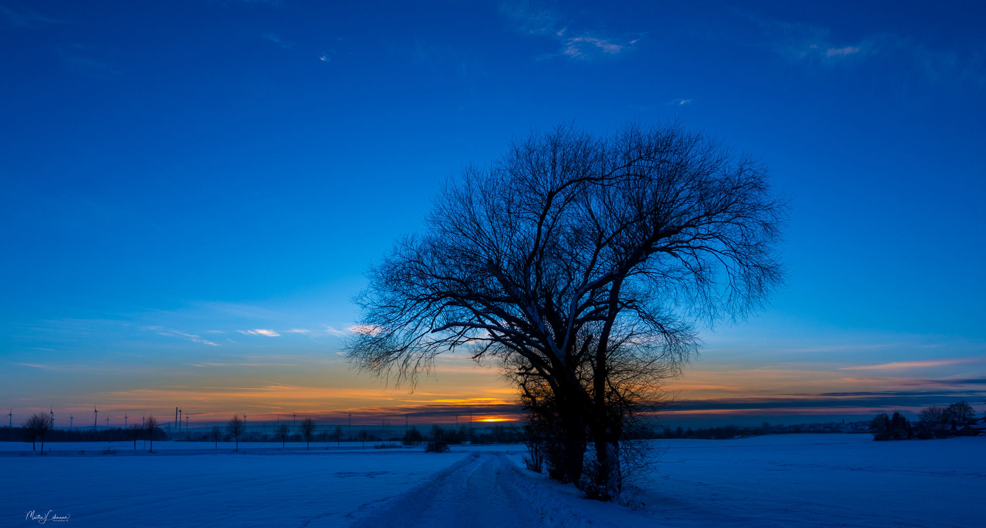 Letzter Sonnenuntergang in diesem Winter