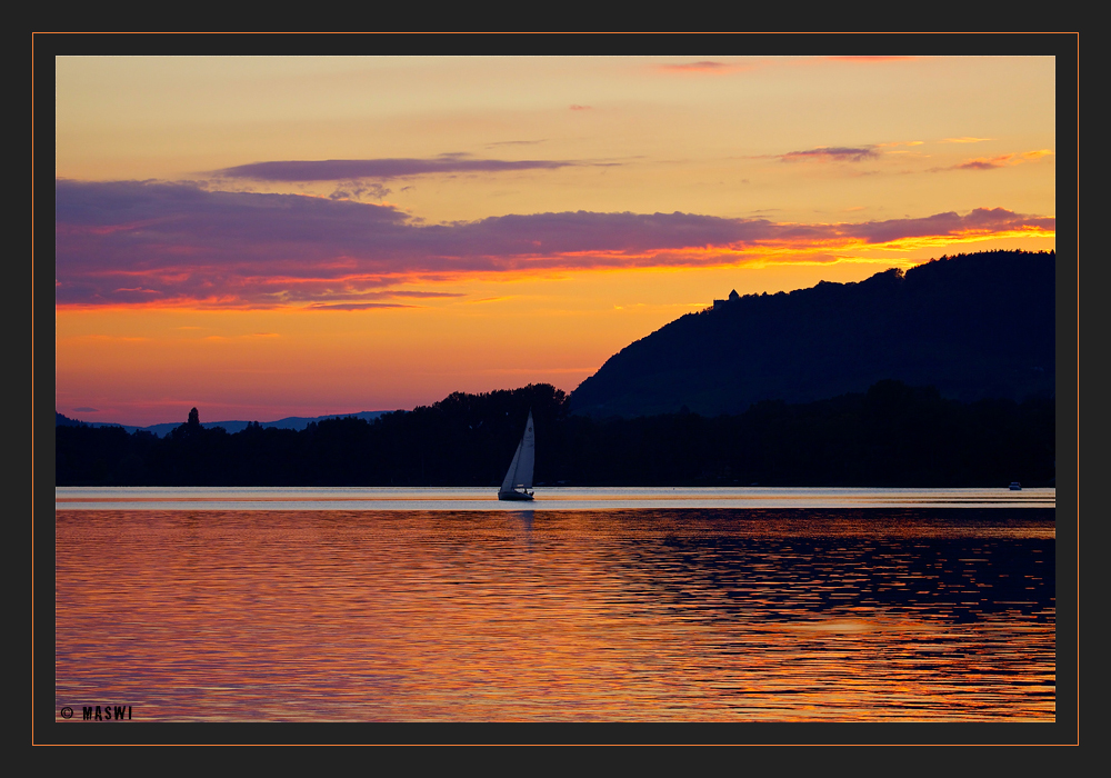 ...... letzter Windhauch beim Sonnenuntergang ......