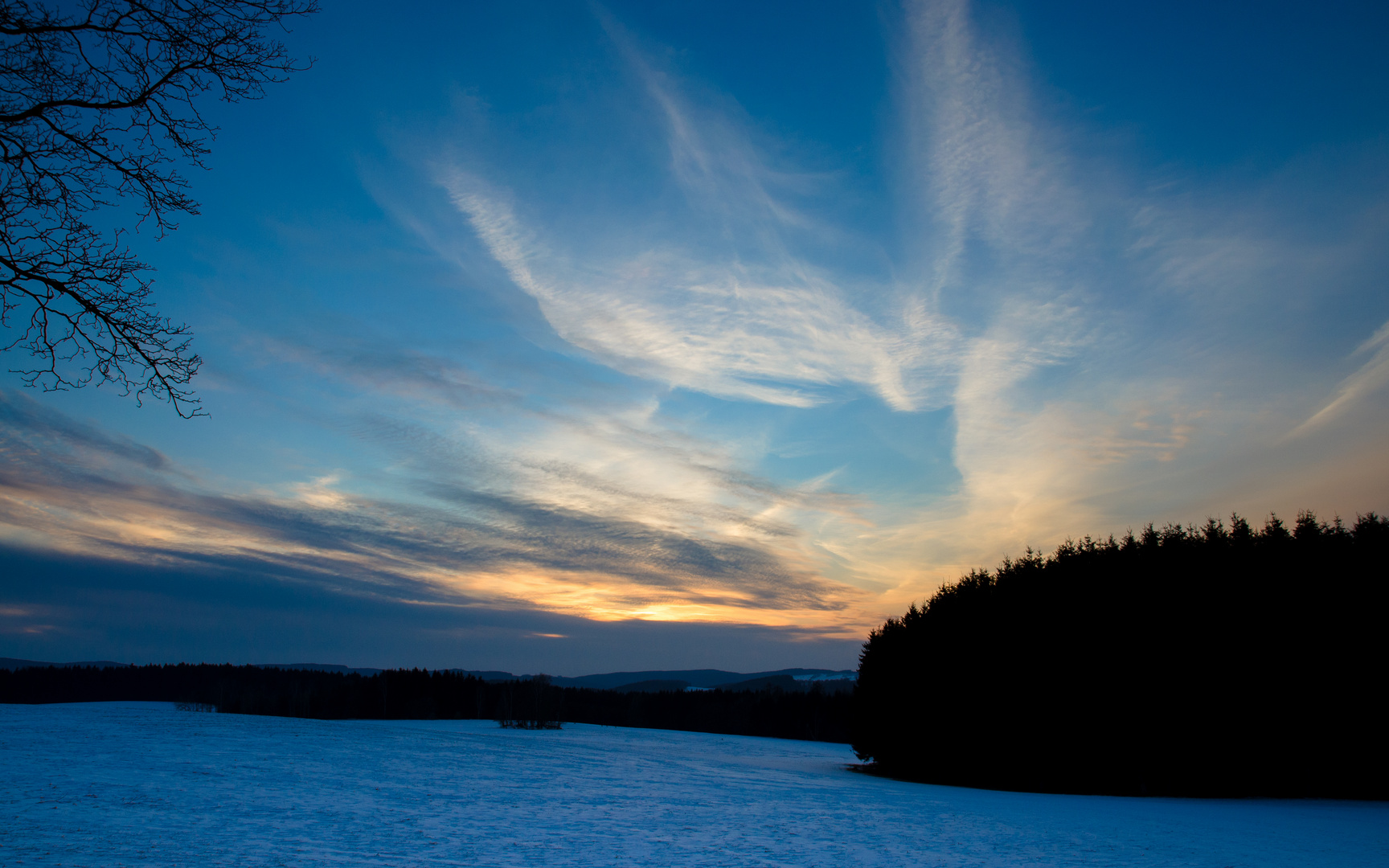 letzter Winterabend