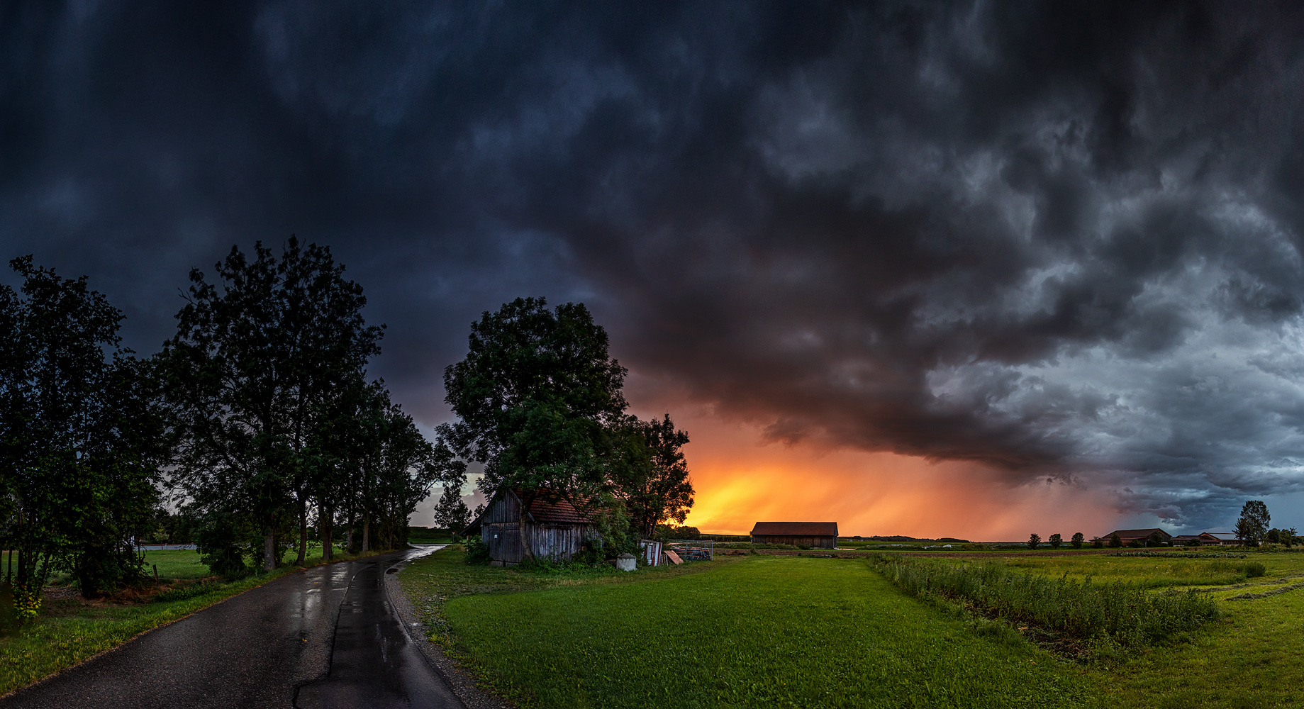 letztes abendlich nach dem gewitter