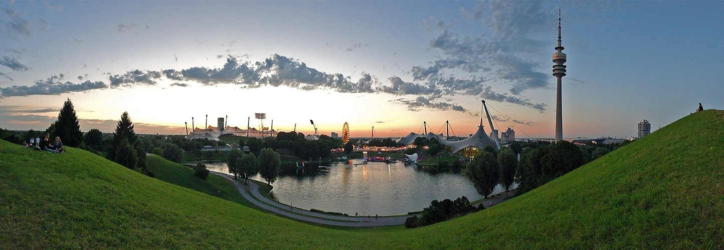 letztes Abendlicht am Olympiasee