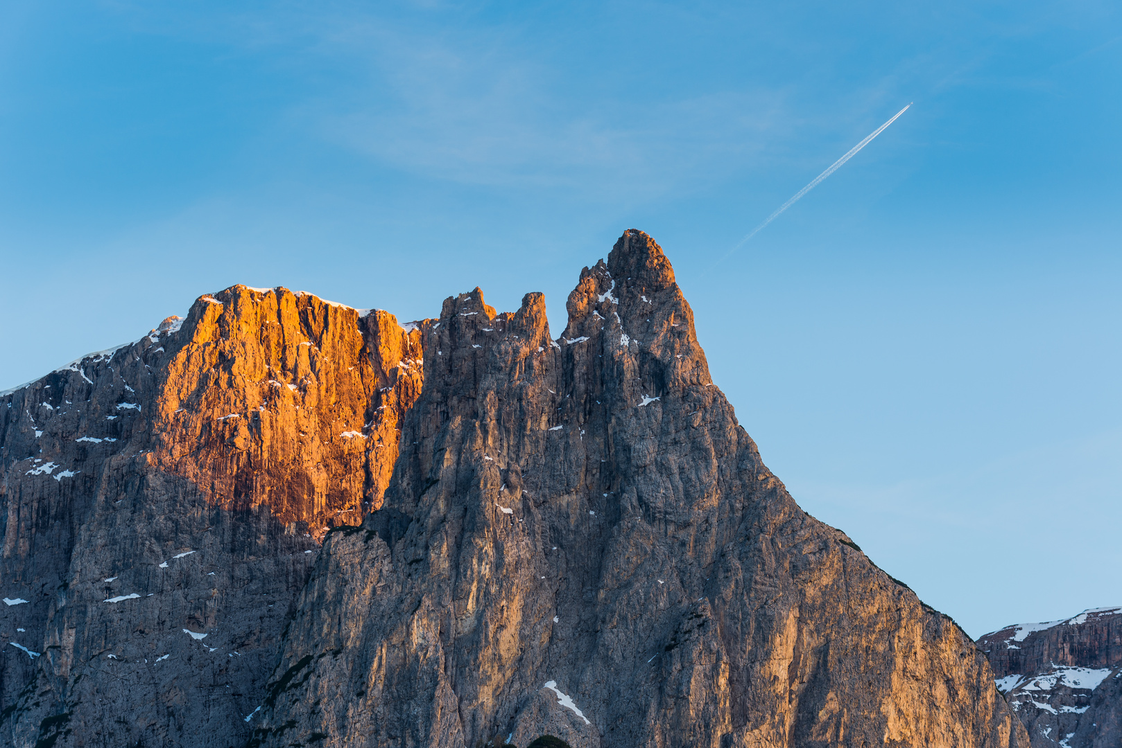 Letztes Abendlicht am Schlern - Dolomiten