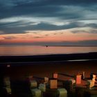 Letztes Hell- Sonnenuntergang in Borkum