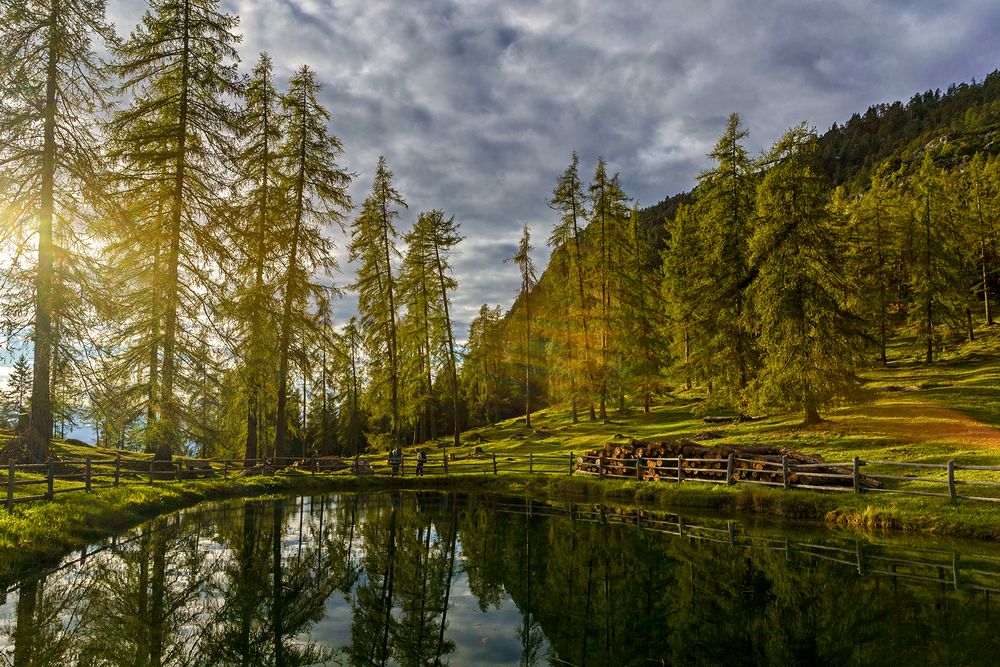 Letztes Licht am kleinen Wuhnleger See