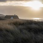 Letztes Licht am Kliffende