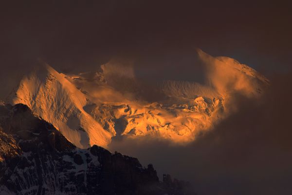 Letztes Licht am Silberhorn 