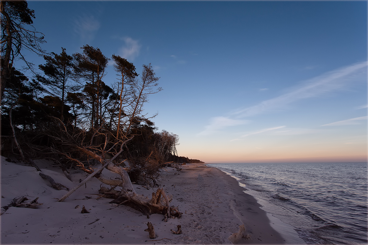 letztes Licht am Strand...