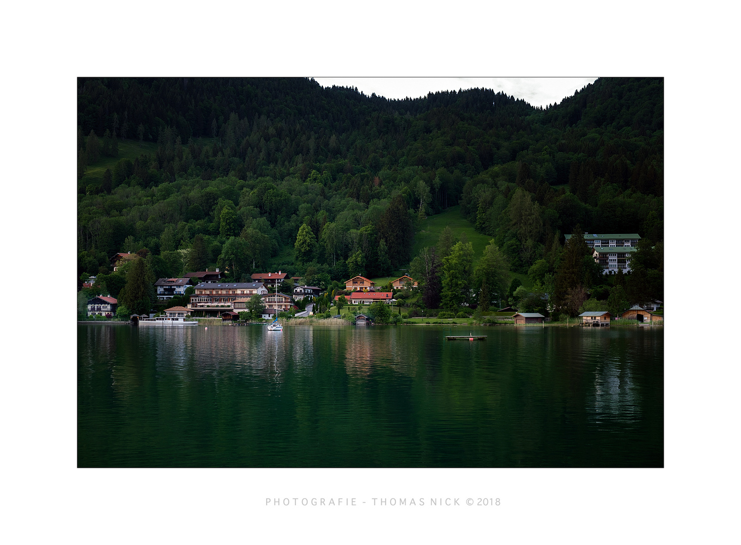 Letztes Licht am Tegernsee