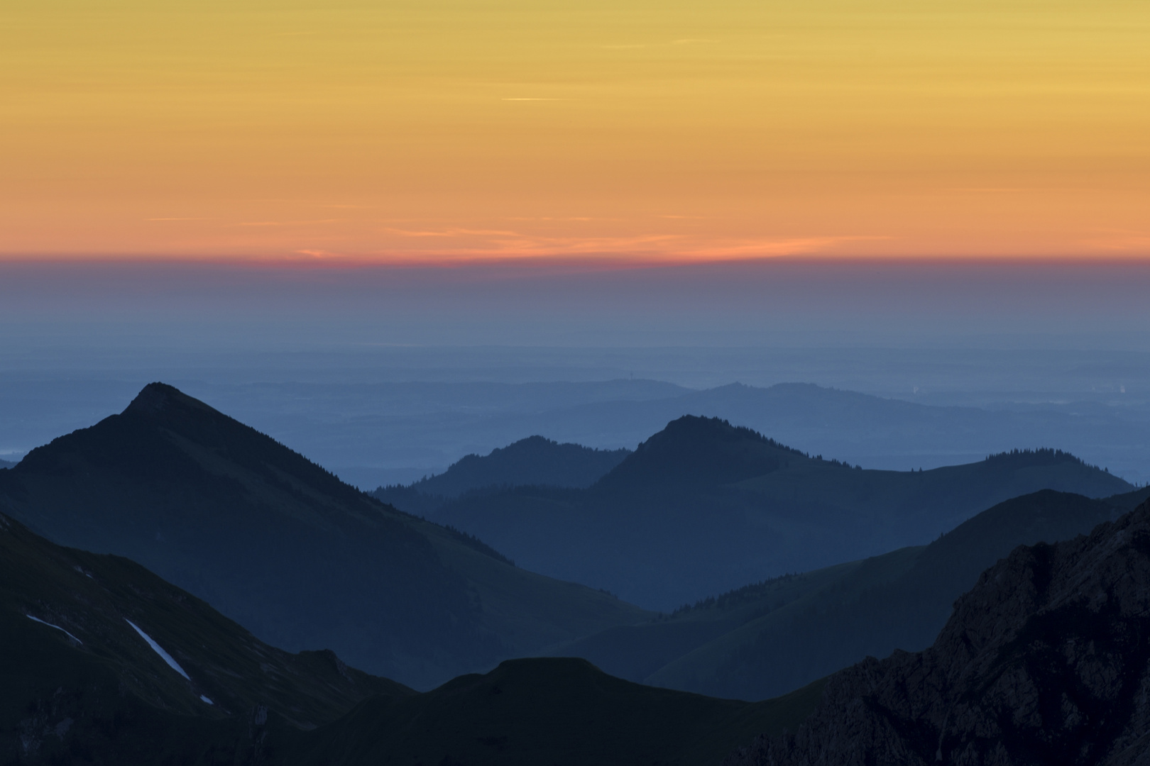 Letztes Licht im Allgäu