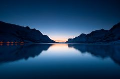 Letztes Licht im Fjord