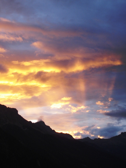 Letztes Licht in der Schweiz