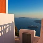 Letztes Sonnenlicht in Fira