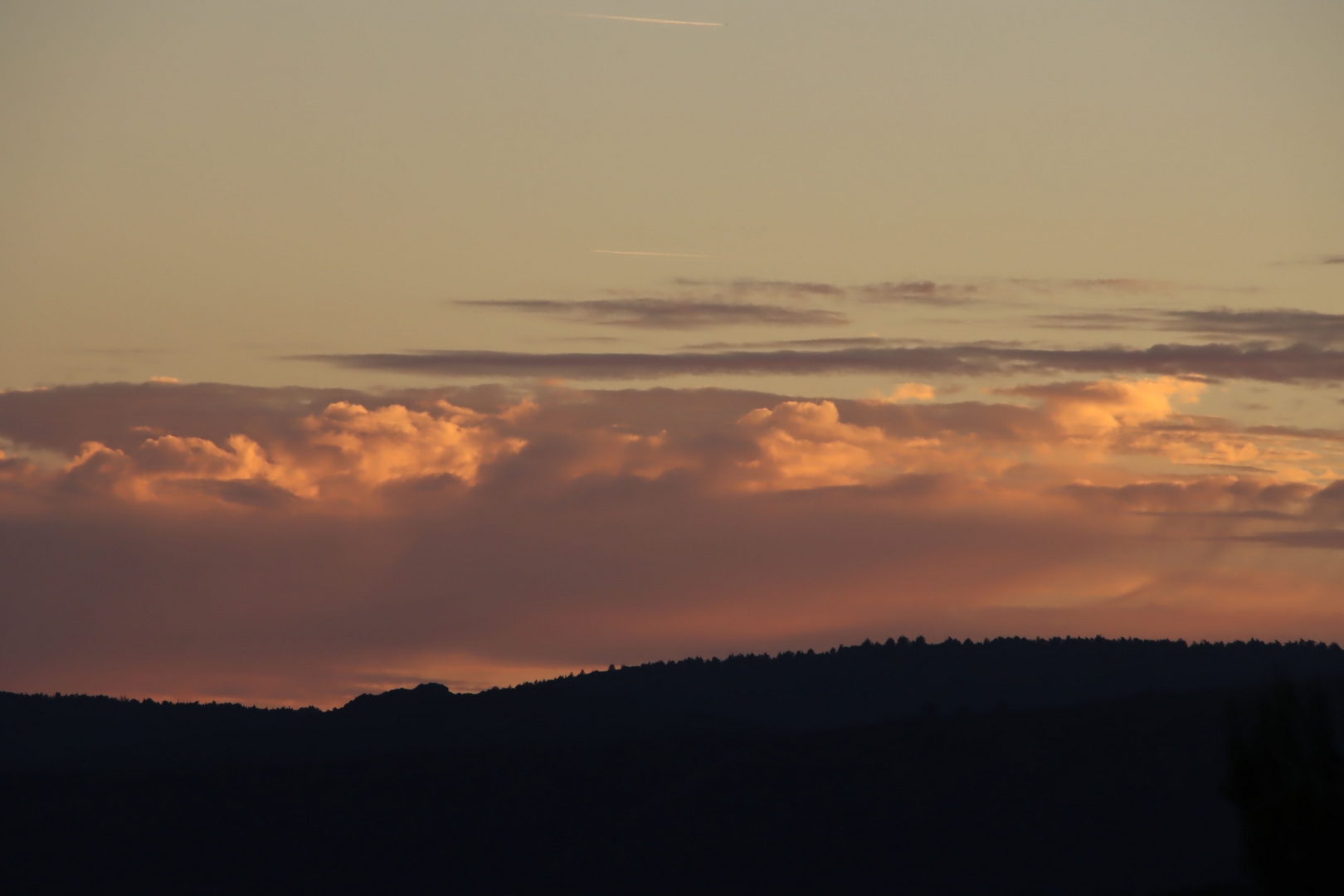 Leuchten des abendlichen Himmels