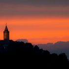 Leuchtenburg im Sonnenuntergang