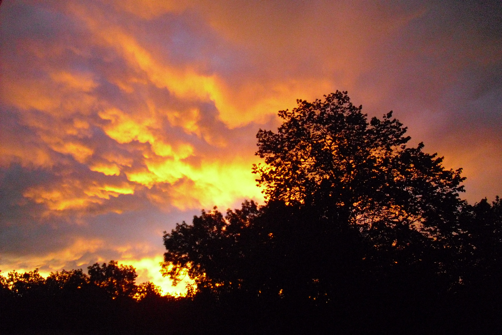 Leuchtend der Himmel