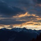 Leuchtende Abendwolken