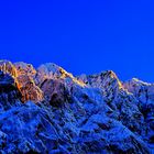  leuchtende Bergspitzen