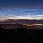 Leuchtende Nachtwolken über dem Pfälzerwald