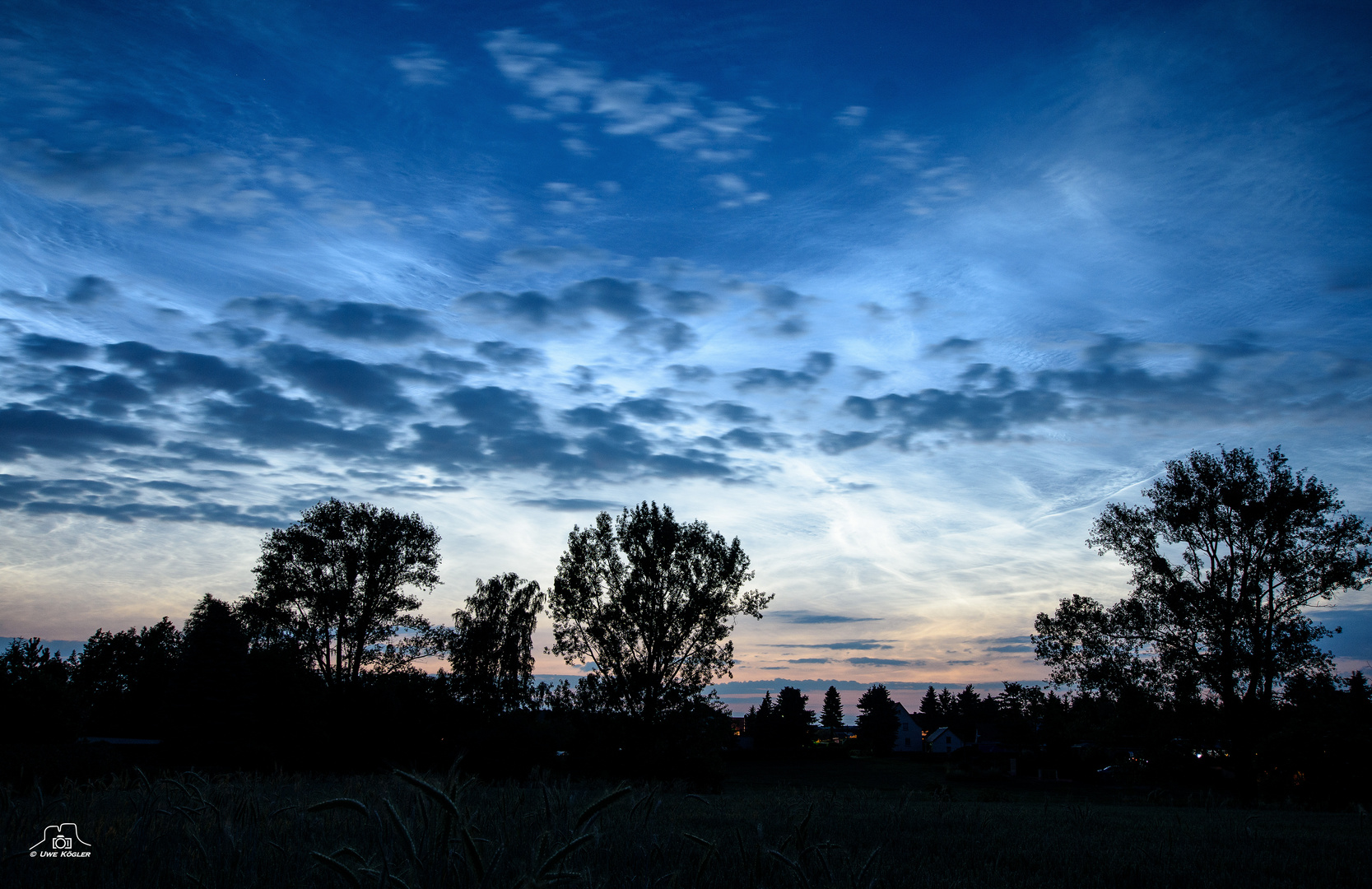 Leuchtende Nachtwolken über Sachsen