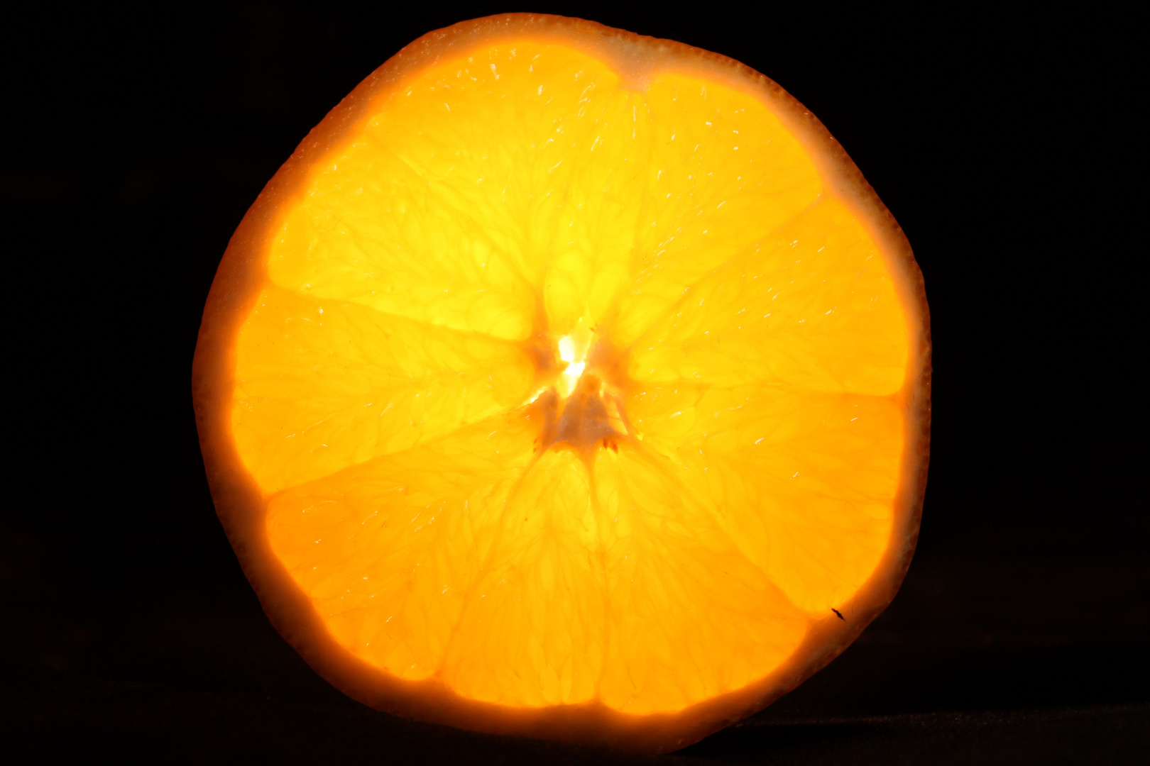 leuchtende Orange