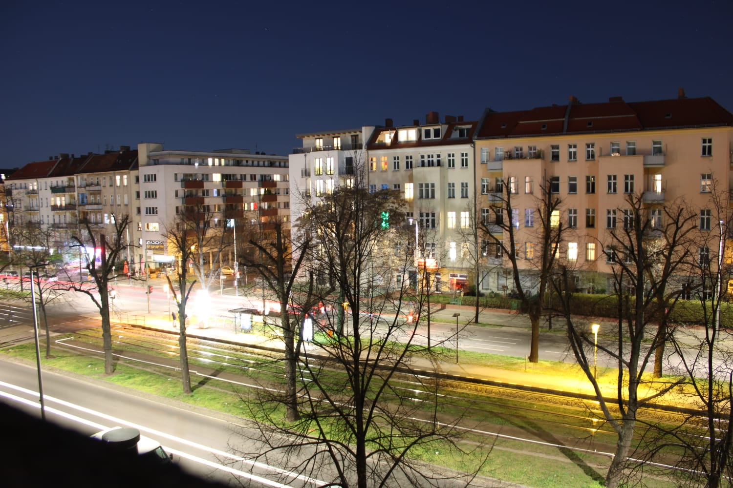 Leuchtende Straße