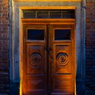 Leuchtende Tür