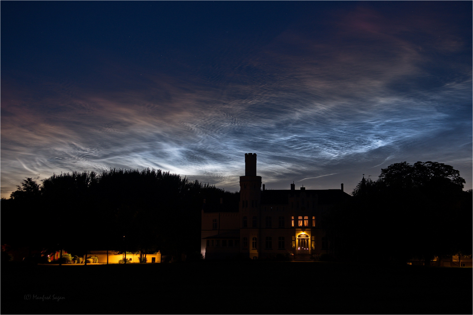 Leuchtende Wolken Stralsund/Vorpommern