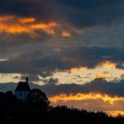 Leuchtende Wolken über St. Margaretha