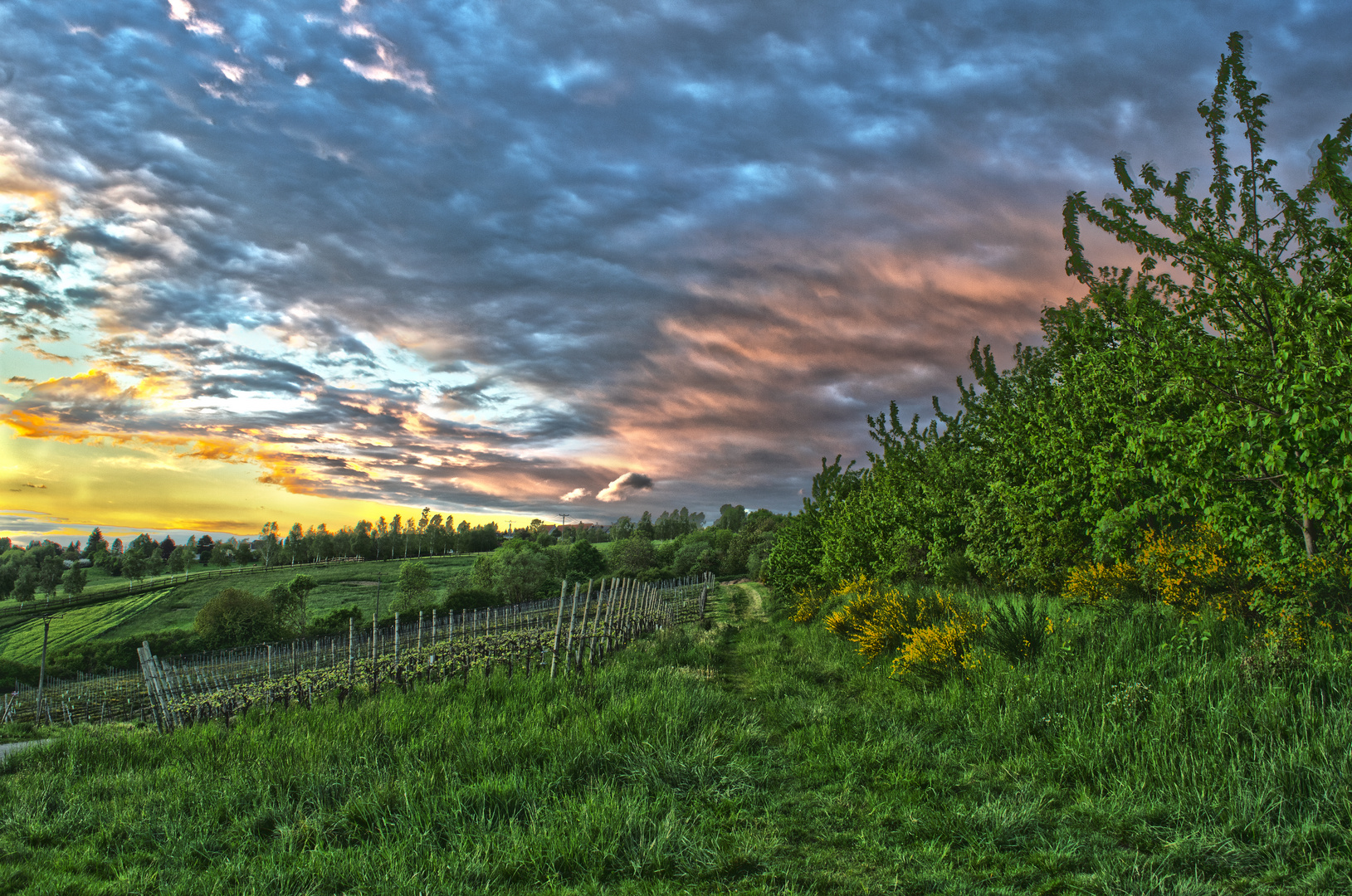 Leuchtender Himmel