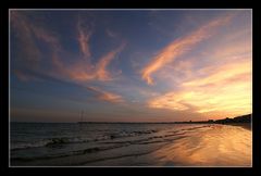 Leuchtender Himmel über La Baule