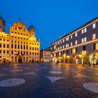 Leuchtender Rathausplatz Augsburg