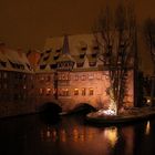 Leuchtendes Haus in Nürnberg