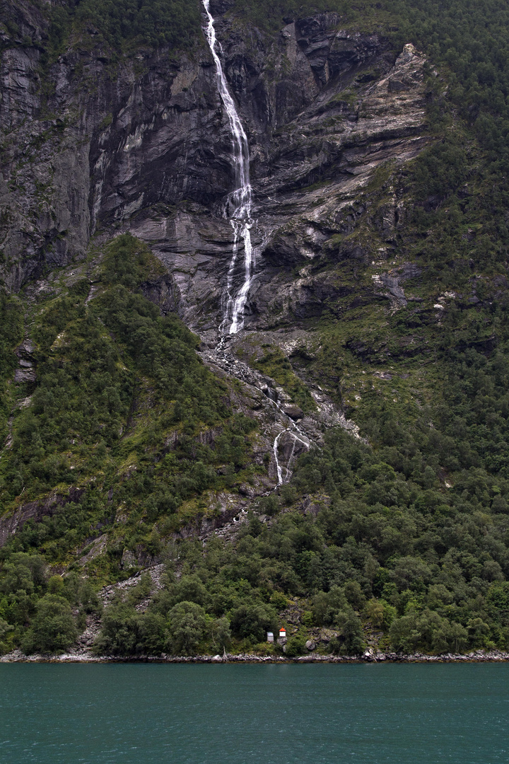 Leuchtfeuer am Geirangerfjord